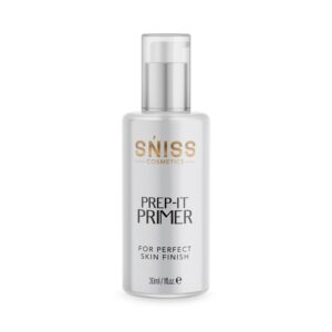 SNISS COSMETIC Primer tube for matte finish makeup base, ideal for oily skin with pore-minimizing and oil-control benefits.