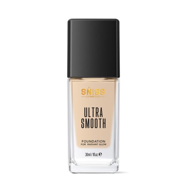 Ultra Smooth Creamy Vanilla Foundation Bottle on White Background