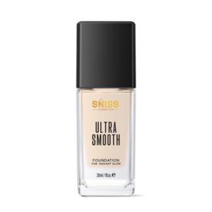 SNISS Ultra Smooth Foundation in Pure Ivory shade for radiant glow and flawless skin finish.